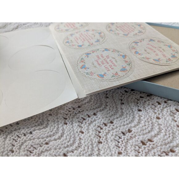 Vintage Paper Coasters Sampler Pack -72- Various Mottos - Cross Stitch Design - Picture 2 of 6